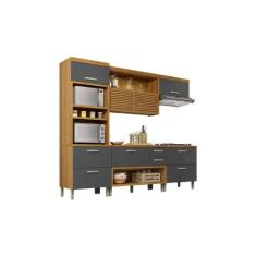 Cozinha Modulada Nesher Princesa 4 Peças (2 Balcões + Aéreo + Paneleir