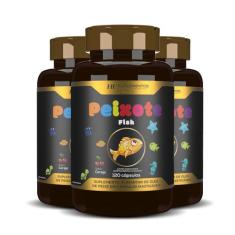 3x PEIXOTE OMEGA 3 KIDS MASTIGAVEL 120CAPS HF SUPLEMENTOS