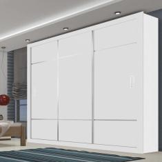 Guarda-roupa Casal 3 Portas De Correr Lotse Branco