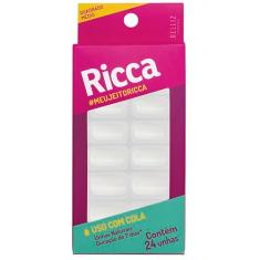 Unhas Naturais Quadrado, Ricca, Branco
