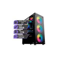 Pc Gamer Computador Cpu Intel I7 Hd 1tb Seagate Memoria Ram 16gb 500W 
