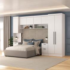 Guarda-roupa Modulado 7 Portas 6 Gavetas 5 Peças Branco