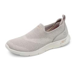 Skechers Tênis feminino Arch Fit Refine Don't Go, Cinzento-acastan, 36