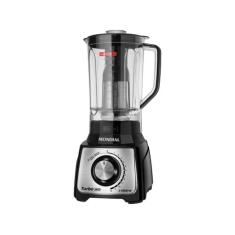 Liquidificador Turbo Mondial Preto e Inox 1200W L-1200 BI, Preto e Pra