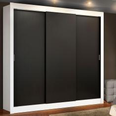 Guarda Roupa Casal Madesa Mônaco 3 Portas de Correr