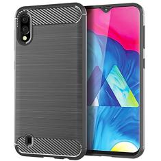 Capa para Samsung Galaxy A10, sensação macia, proteção total, anti-arranhões e impressões digitais + capa de celular resistente a arranhões para Samsung Galaxy A10