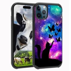 ZXHSBROK Capa para iPhone 15 Pro, capa protetora resistente à prova de choque de camada dupla híbrida de policarbonato rígido e silicone macio à prova de choque para iPhone 15 Pro (2023) 6,1