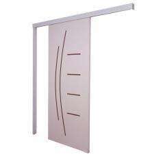 Porta De Correr Branco Prime Frisada Smille 210x110