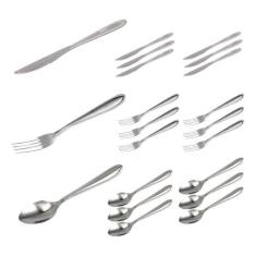 Conjunto Talheres Inox Luxo 72 Pçs Garfo Colher Faca - QUALITY HOUSE