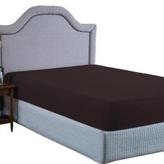 Lençol Queen Aveludado 400 Fios Cama Box e Padrão com Elástico Avulso 