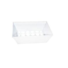 Lixeira de Rua Modelo Retangular 60cm Branca - Santa Edwirges