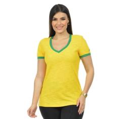 Camiseta Brasil Lisa Fenomenal, Amarelo ouro, GG