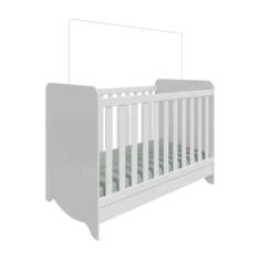 Berço Peroba Ben Americano Branco  3 em 1 Mini Cama Infantil