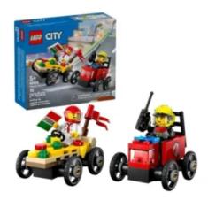 LEGO City - Carro de Pizza vs Caminhão de Bombeiros 60458