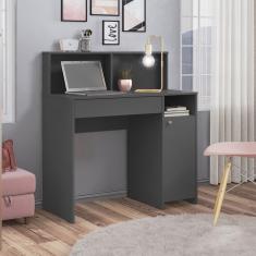 Escrivaninha Nina 1 Porta 1 Gaveta Grafito - Olivar Móveis