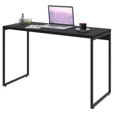 Mesa de Escritório Escrivaninha Retangular Dynamica Industrial sem Gavetas em MDF 120cm Preto