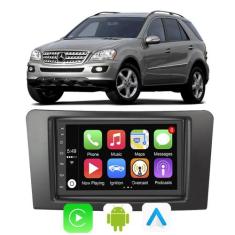 Kit Multimidia ML 2006 2007 2008 2009 2010 7" CarPlay Android Auto Voz