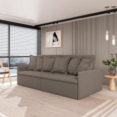 Sofá Retrátil e Reclinável 4 Lugares 280cm Dália CabeCasa MadeiraOrigi