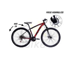 Bicicleta Aro 29 Alumínio Mtb Ecos 21 Marchas Freios A Disco Hidráulicos com Suspensão-Unissex
