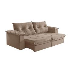 Sofá 3 Lugares Retrátil e Reclinável Martins M-164 Veludo - Martins Es