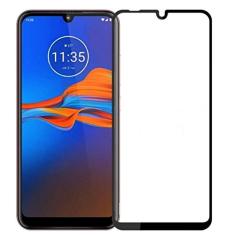 Película de Vidro Temperado 3D Compatível com Moto E 6 Plus Preto Tela Toda