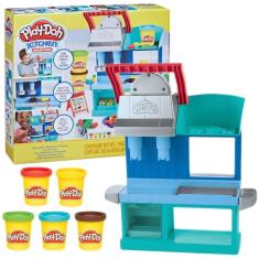 Massinha playdoh restaurante + pote massa modelar - colorido