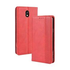 Capa para LG K30 2019, capa flip carteira com suporte de couro para LG K30 2019, capa magnética retrô para celular, capa carteira com compartimentos para cartão