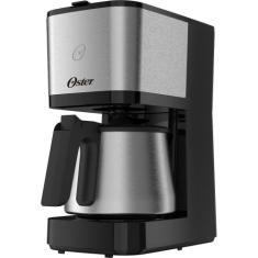 Cafeteira Elétrica  Oster 1,2L OCAF650, Preto com Prata, 110V