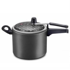 Panela de Pressão Panelux Classic Antiaderente Preta 7 Litros Anti Ade