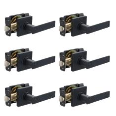 Alavancas de porta Amazon Basics Stamford 65 mm de diâmetro x 107 mm L, pacote com 6