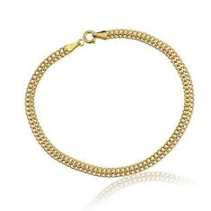Pulseira Feminina Grumet Lacraia de Ouro 18k 4mm - AGAPRIME JÓIAS