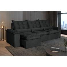 Sofá 5 Lugares Retrátil e Reclinável Atlantis - DECOR LAR