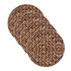 Sousplat estampa Trama Sintética impressa tecido Microfibra - NSW, 4 P