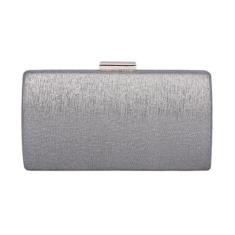 Adoptfade Bolsas femininas para noite com strass, Prata