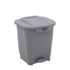 Lixeira Tramontina T-Force Em Polipropileno Cinza 25 L