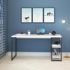 Escrivaninha com Estante Baixa 2 Prateleiras 1,50m Dynamica - Compace,