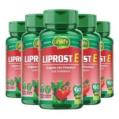 Kit 5 Liprost'E Licopeno Com Vitamina E Unilife 60 Cápsulas