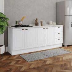 Cozinha Compacta 2 Peças 100% Mdf com Tampo Americana - Henn