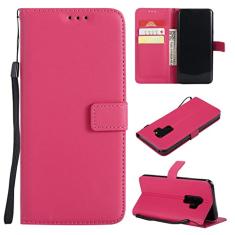 Capa flip para celular Samsung Galaxy S9 Plus, capa carteira para Samsung Galaxy S9 Plus, compartimentos para cartões, suporte magnético para cartão, couro PU protetor [TPU à prova de choque] capa flip com alça de pulso