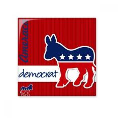 Decalque brilhante de azulejo de cerâmica Democrata, emblema de burro americano