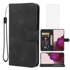 Wanyuexes Capa para Galaxy S22 Plus, capa carteira para Samsung S22+ 5G SM-S906U com protetor de tela de vidro temperado, capa flip de couro com suporte para cartão de crédito para Samsung Galaxy S22+