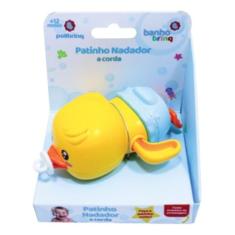 Brinquedo de Banho Patinho Nadador a Corda - Polibrinq