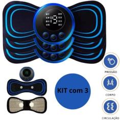 Kit Massageador Eletrico 3 Unids Massagem Relaxante Eletro - AL