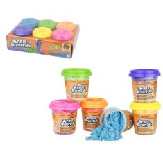 Areia Divertida Massinha de Modelar com 6 Potes - DM Toys - Comercial 