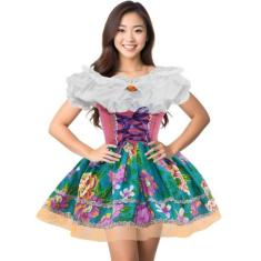 Fantasia Vestido Caipira Feminino Adulto Festa Junina de Luxo - Fantas