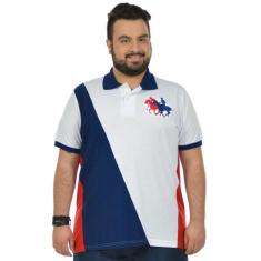 Camisa polo pontax plus size fenomenal(sem elasticidade), Branco, 46