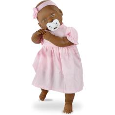 Boneca Baby com Tiara Roma Brinquedos, Multicor, 50 cm