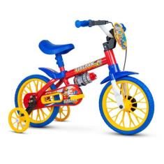 Bicicleta Infantil Aro 12 Freio Tambor 1 Marcha Cestinha Nathor C/ Rod