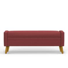 Recamier Bau Londres 1,60m Suede Bordo - Clique Decor