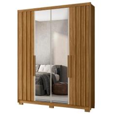 Guarda Roupa Solteiro 176cm Espelho Milão M07 Freijó-off - Mpozenato